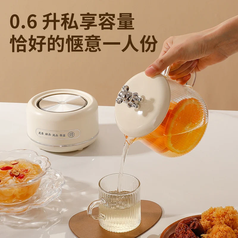 Health pot household multi-functional full glass tea cooker kettle small office flower teapot insulation electric Cup