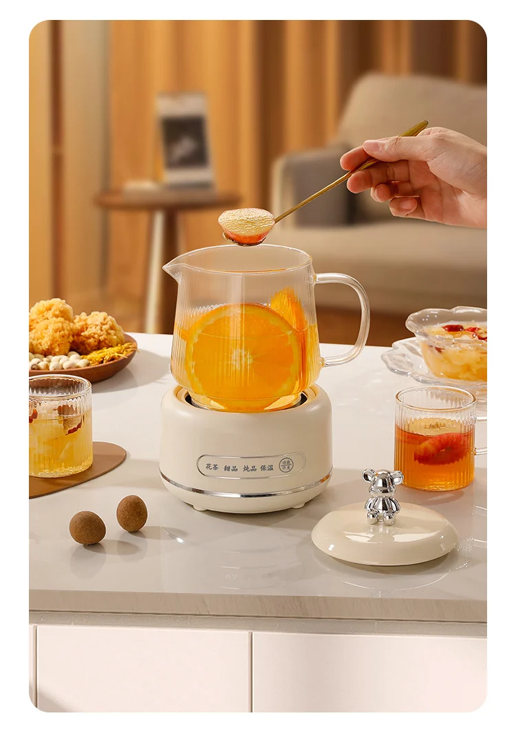Health pot household multi-functional full glass tea cooker kettle small office flower teapot insulation electric Cup
