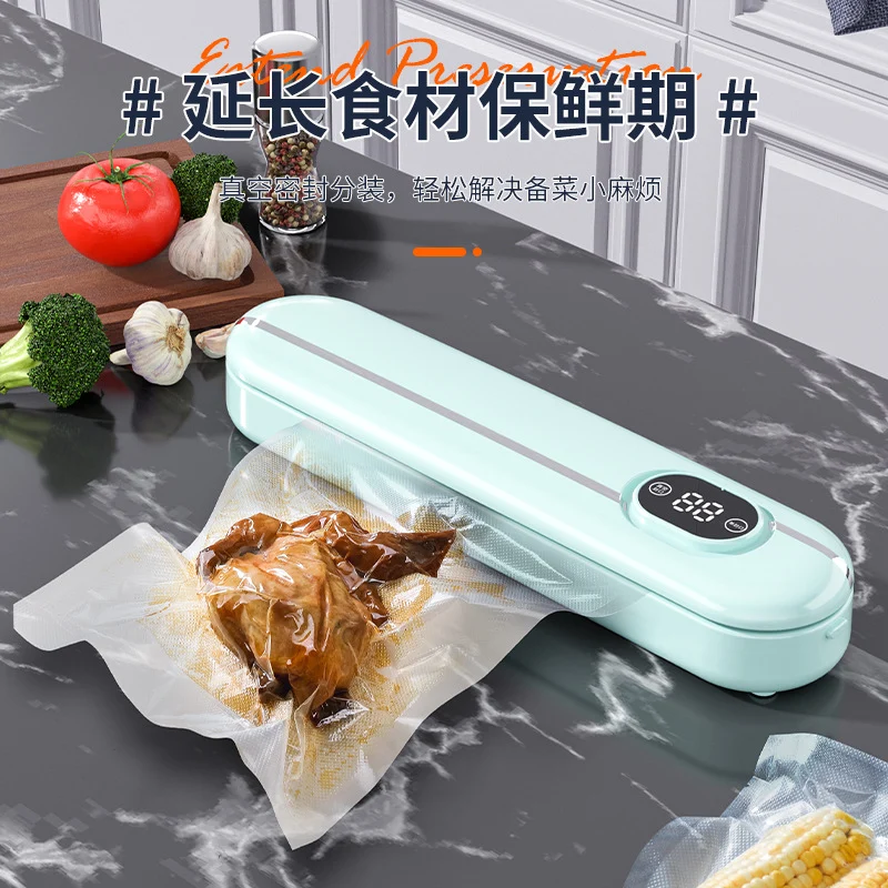 Cross-border vacuum packaging machine household automatic vacuum sealing machine small mini plastic sealing machine portable kitchen fresh-keeping Machine