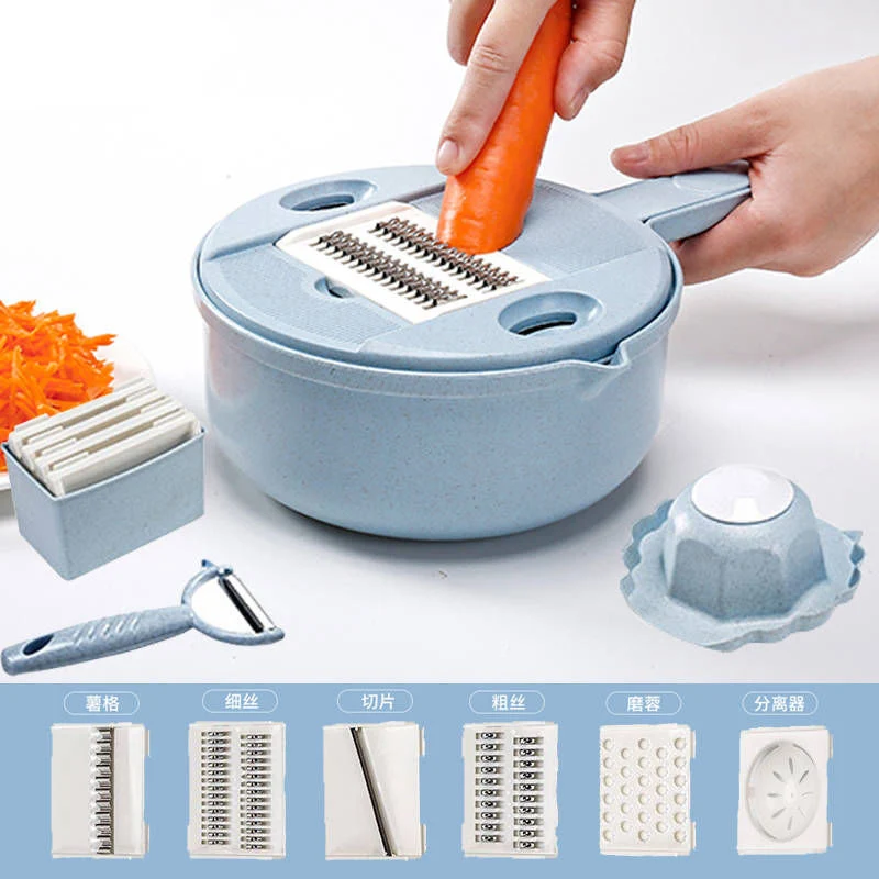Multi-functional vegetable cutter flapper potato silk artifact coarse silk household grater does not hurt hands wipers slicer