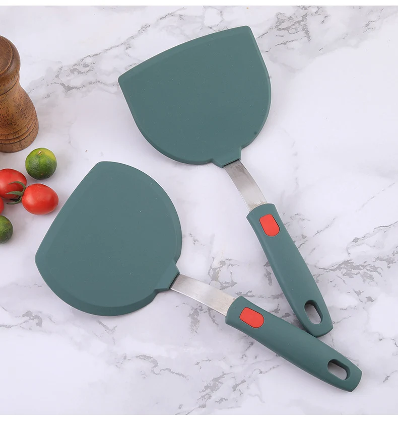 Silicone Kitchenware High Temperature Resistant Silicone Shovel Food Grade Household Teppanyaki Home Edition Teppanyaki Tools Complete Set