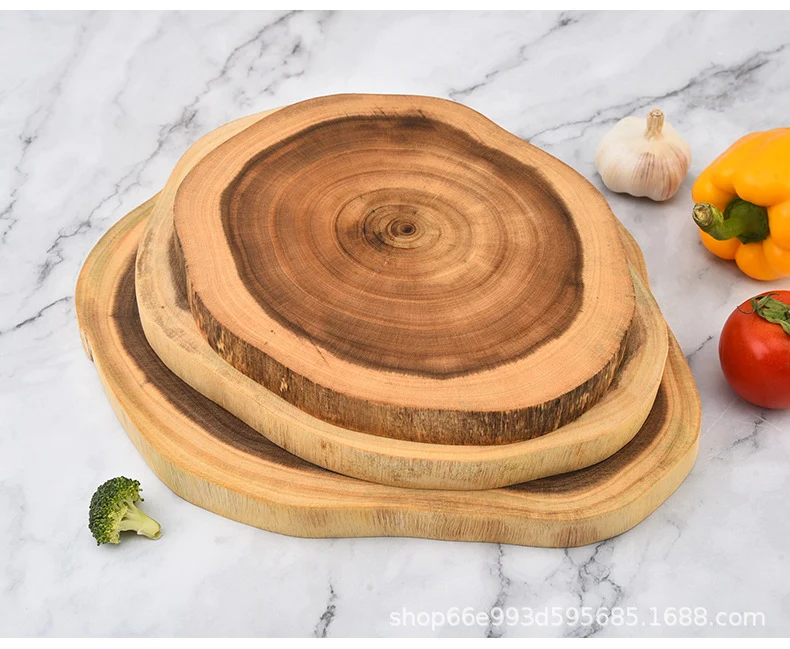 Creative Simple Solid Wood Cutting Board Natural Acacia Cutting Board Cutting Board Cutting Board Fruit Cutting Board Original Cutting Board