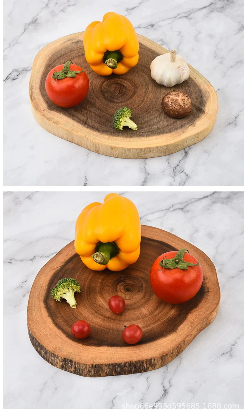 Creative Simple Solid Wood Cutting Board Natural Acacia Cutting Board Cutting Board Cutting Board Fruit Cutting Board Original Cutting Board