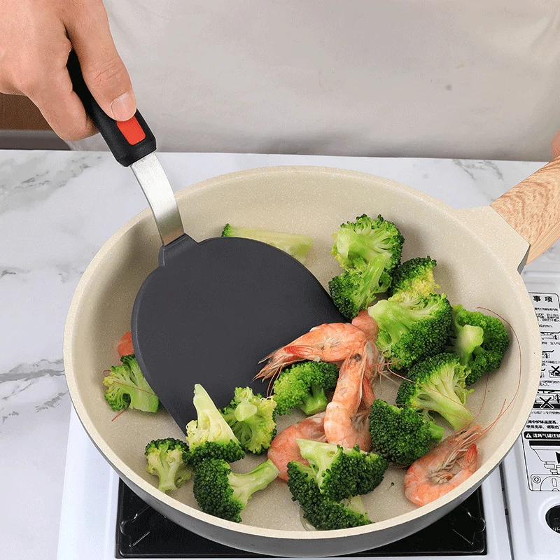 Silicone Cooking Utensils Teppanyaki Cooking Shovel Non-stick Pan Silicone Pancake Yazi Shovel Cross-border Hot Sale
