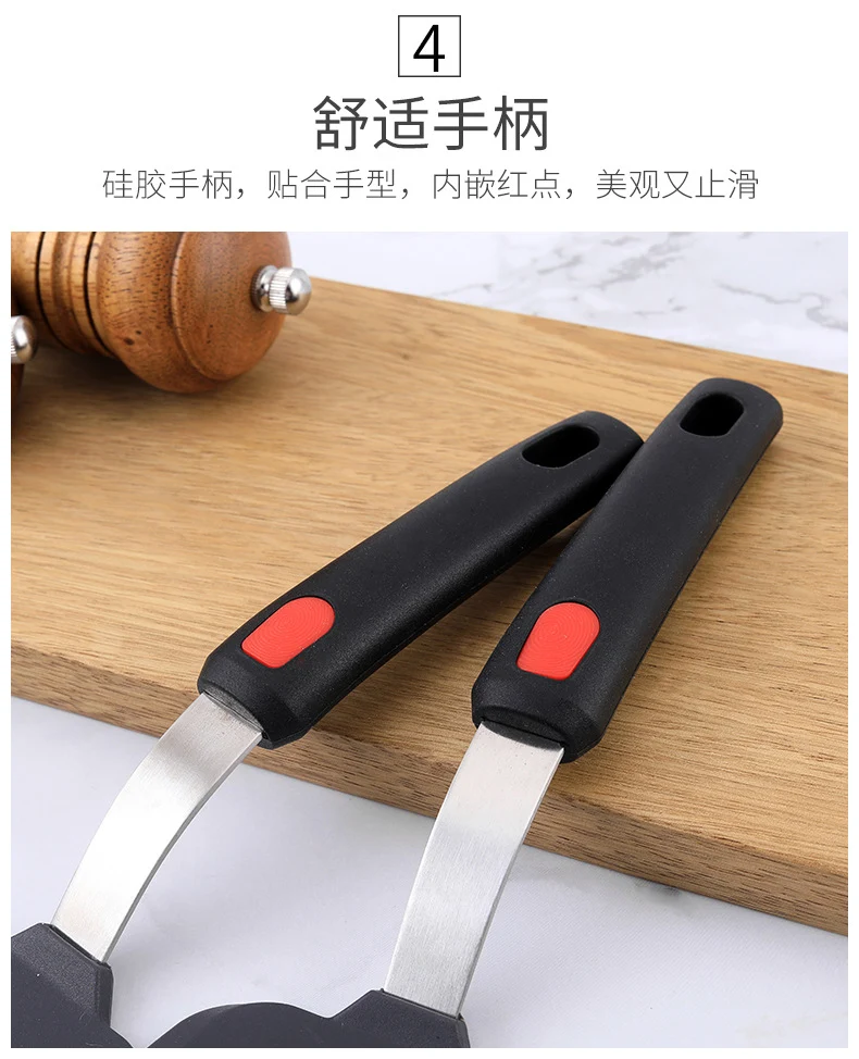 Silicone Cooking Utensils Teppanyaki Cooking Shovel Non-stick Pan Silicone Pancake Yazi Shovel Cross-border Hot Sale