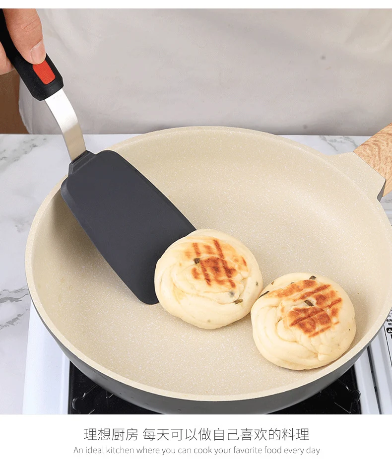 Silicone Cooking Utensils Teppanyaki Cooking Shovel Non-stick Pan Silicone Pancake Yazi Shovel Cross-border Hot Sale