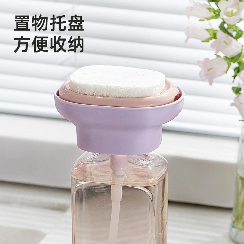 Light Luxury Dishwashing Liquid Dispenser, Household Kitchen Creative Dishwashing Liquid Dispenser, Scouring Pad and Bowl Brush Dispensing Artifact