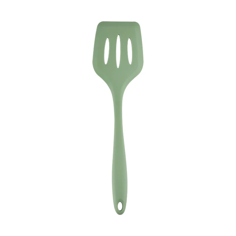 Acura Green Silicone Kitchenware Non-stick Cookware with Spade and Spoon Set Easy to Clean Kitchen Silicone Heat-resistant Kitchenware Five-piece Set