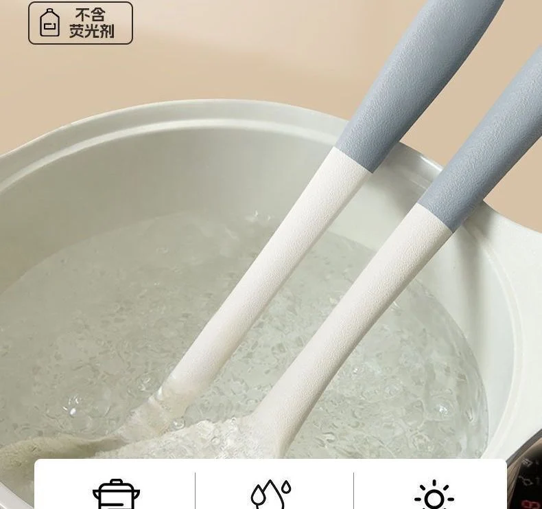 Food Grade Silicone Shovel Non-Stick Special Sticker High Temperature Resistant Silicone Shovel Protecting Pot Household Cooking Shovel Soup Spoon