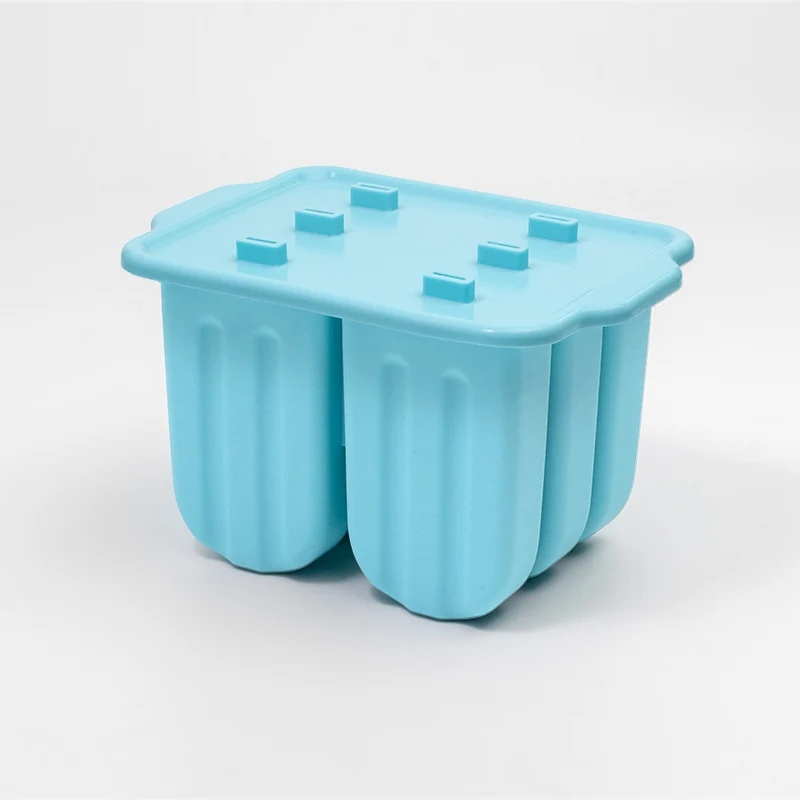 Cross-Border New Oval Ice Cream Mold with Lid, Easy to Release, Cheese Popsicle DIY Home Ice Cream Mold
