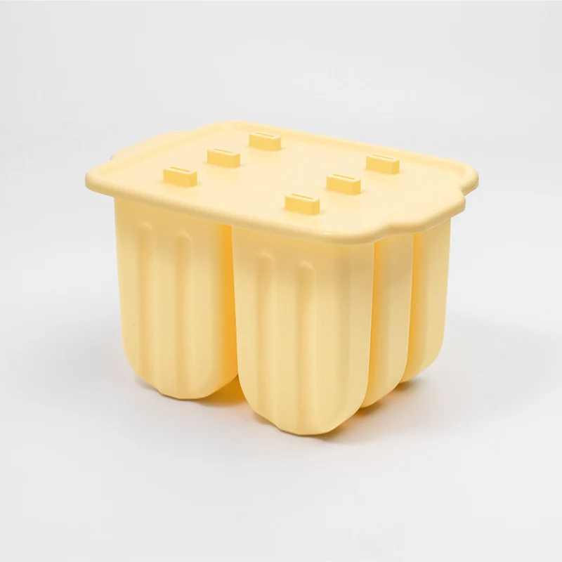 Cross-Border New Oval Ice Cream Mold with Lid, Easy to Release, Cheese Popsicle DIY Home Ice Cream Mold
