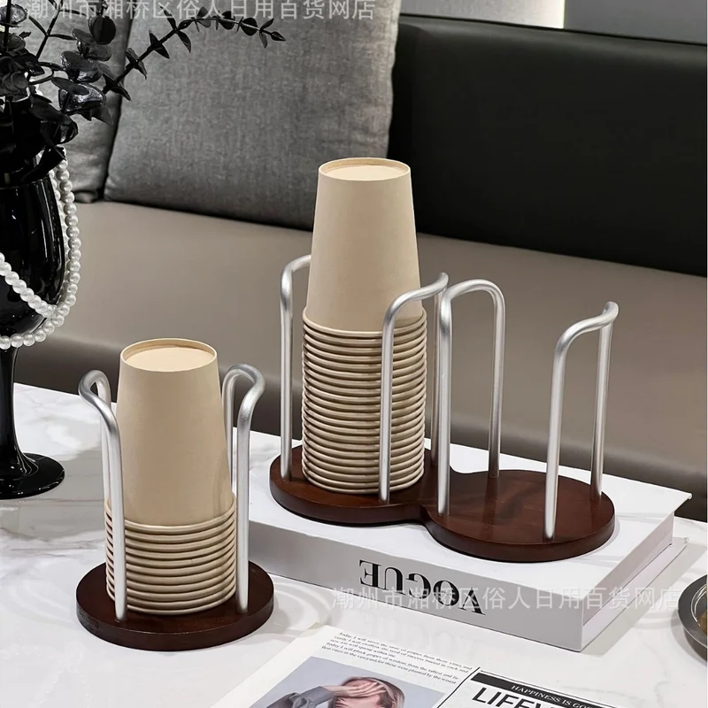 High-value Paper Cup Holder Disposable Cup Taker Desktop Coffee Table Storage Rack Tea Cup Coffee Cup Cup Holder