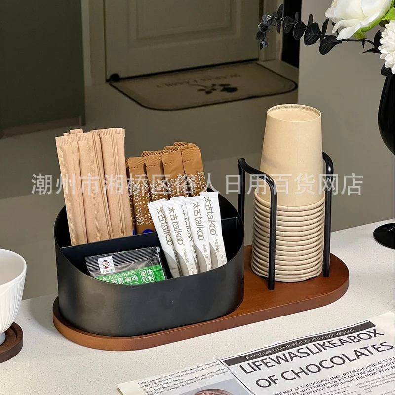 High-value Paper Cup Holder Disposable Cup Taker Desktop Coffee Table Storage Rack Tea Cup Coffee Cup Cup Holder