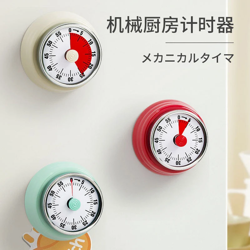Export mechanical timer kitchen cooking timing reminder visual time management alarm clock countdown magnetic attraction
