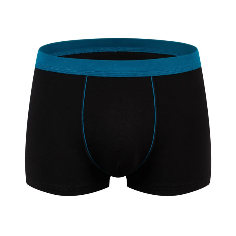 Men's cotton underwear plus size fat guy boxers breathable 3D seamless sexy youth cotton red boxers