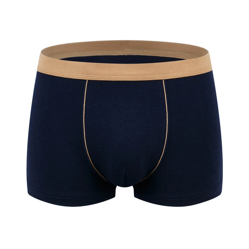 Men's cotton underwear plus size fat guy boxers breathable 3D seamless sexy youth cotton red boxers