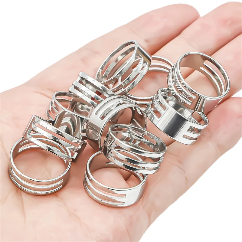 stainless steel ring auxiliary opening closed ring tool opener ring handmade diy material jewelry tool