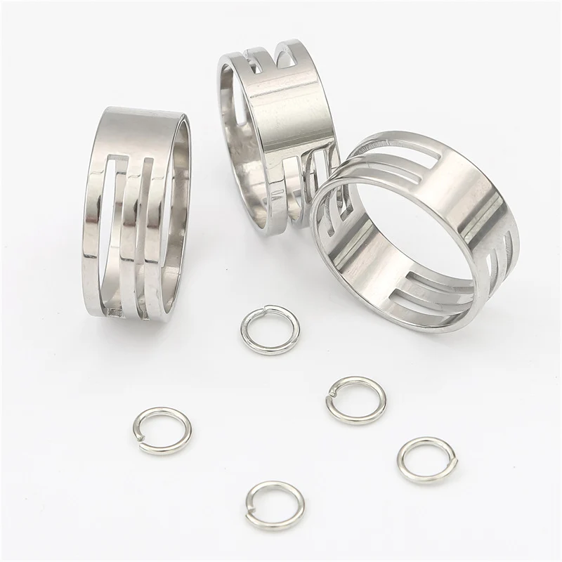 stainless steel ring auxiliary opening closed ring tool opener ring handmade diy material jewelry tool