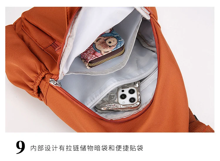 Fashion Chest Bag Backpack Fashion Trend 2024 New Women's Chest Bag Casual Anti-splashing Bag Multifunctional Chest Bag