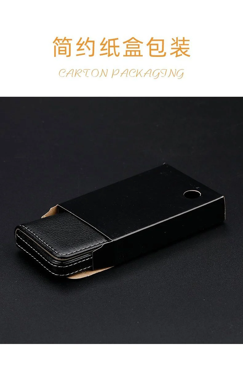 In-Stock Wholesale Pu Business Card Holder, Business Card Case, Business Card Wallet, Company Gift, Faux Leather