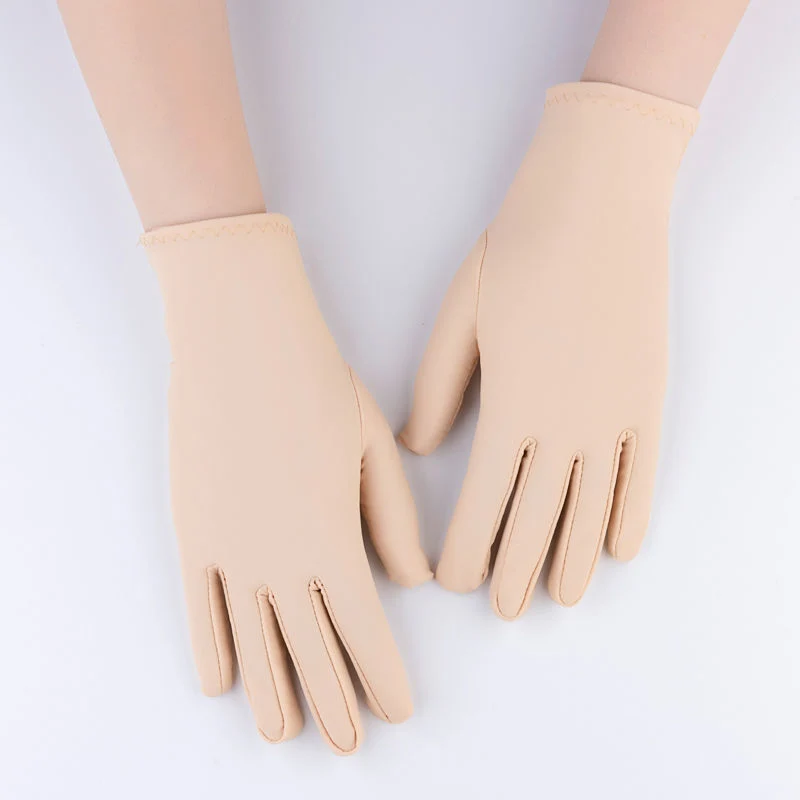 Spandex Gloves Spring and Summer White Ceremonial Thin Short Elastic Gloves for Men and Women Tight White Gloves Jewelry Gloves