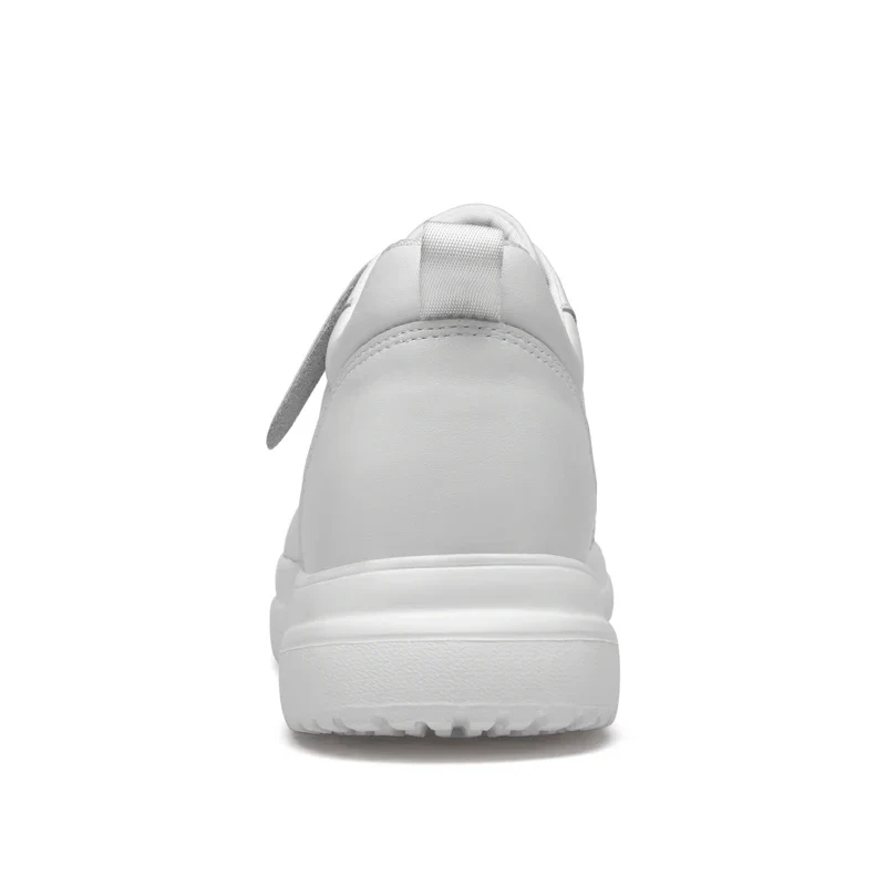 Men's Skateboarding Shoes Sneakers Skate Shoes Height Increasing Thick Sole Platform Leather Low-top Lace up Flats Casual
