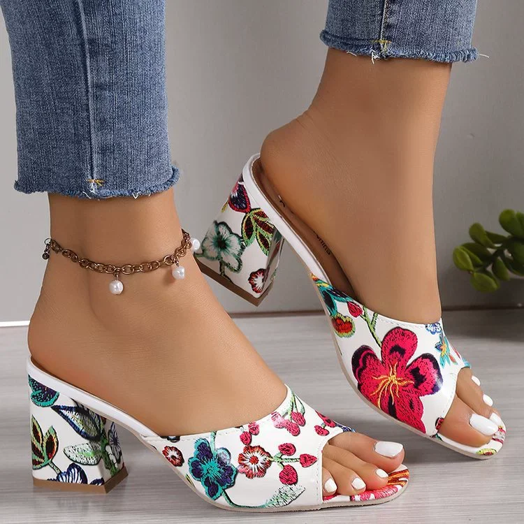 Big Size Thick Soled Sandals for Women's New Year High Heels Fish Mouth Women's Soft Leather Height Increasing Sponge Shoes