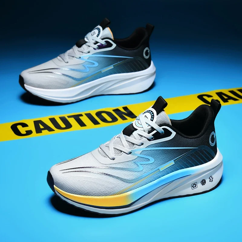 Premium Breathable Mesh Running Shoes Lightweight Carbon Fiber High-Traction Outsole US 13/ EU 47-48 Winter Anti-Slip Foam
