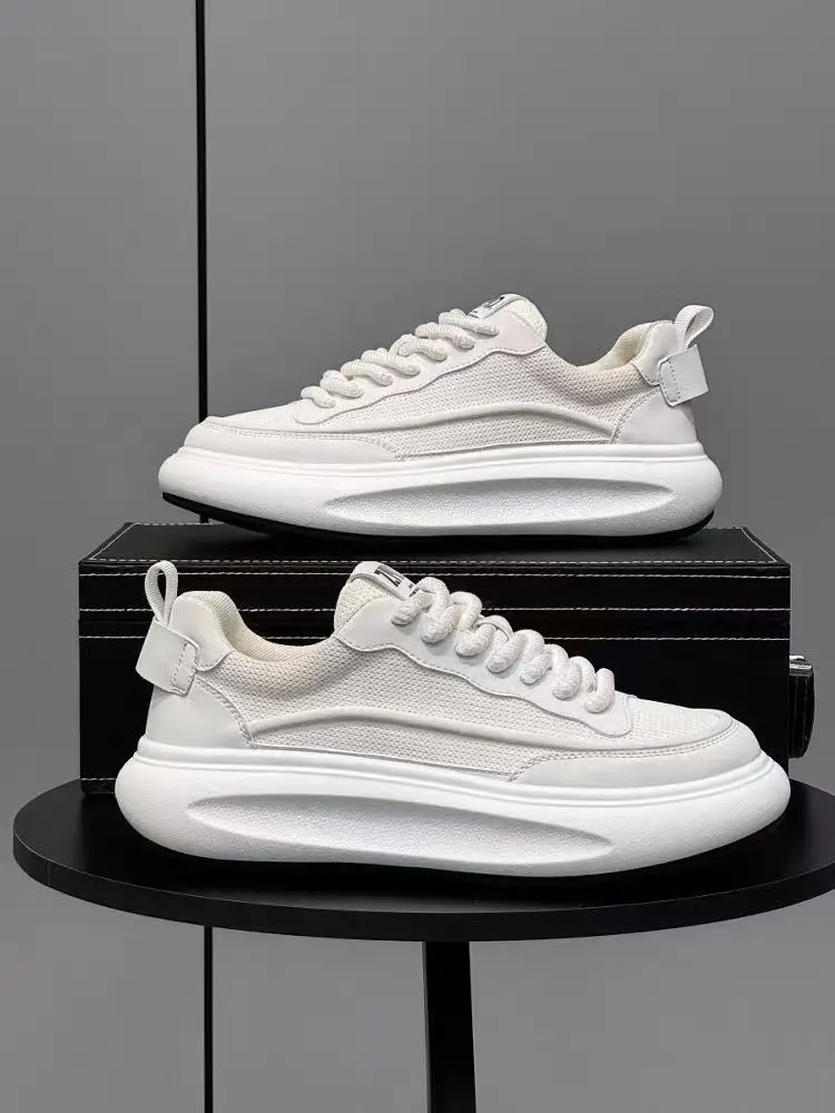 Rubber Out-sole Anti slip Lace up Mens Pu Upper Walking Style Shoes Skateboarding Shoes for Men