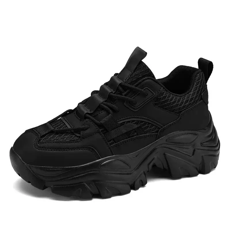 Wholesale of New High Top Casual Board Shoes for Men's Sports White Shoes with Lace up Leather Surface Men's Board Shoes