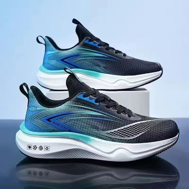 New Men's Breathable Mesh Sports Shoes Thick Sole Sports Shoes Men's Casual Running Shoes