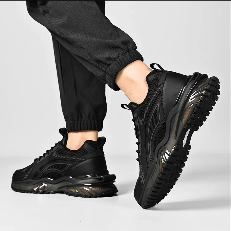 New Wholesale Large Size Men's Casual Shoes Walking Style Shoes Breathable Mesh Upper Lightweight EVA Soft Flexible Sole