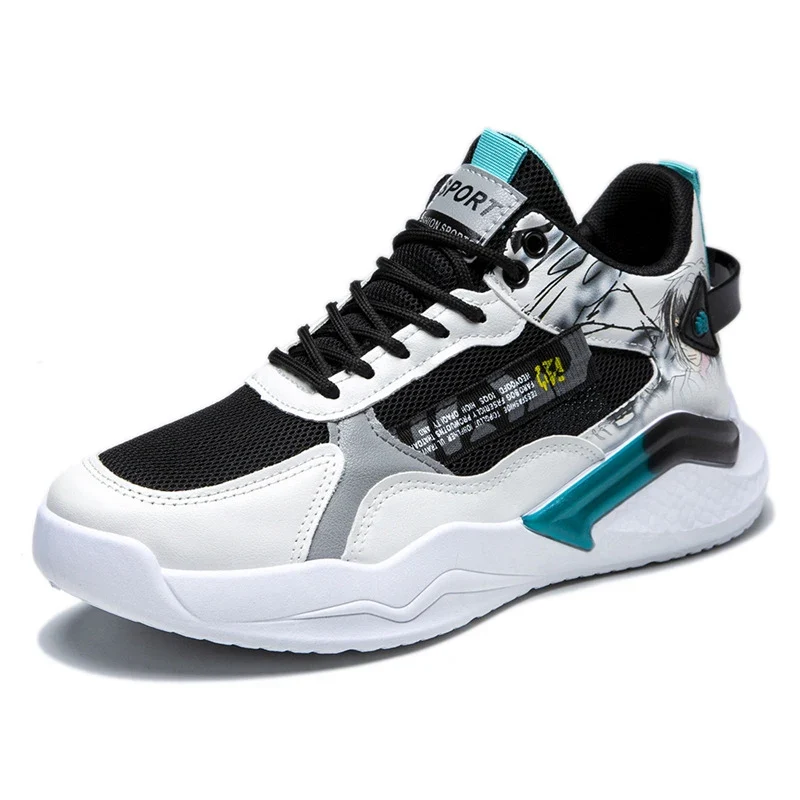 Y 39-44 Men's high-top skateboards, new soft-soled non-slip versatile athleisure running shoes