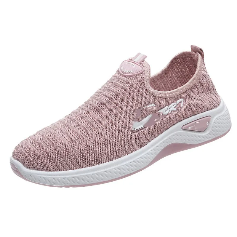 Wholesale Women's Sneakers Purple Red Black New Styles Breathable Slip-On Closure Cheap Price Woman Shoes for Spring Autumn