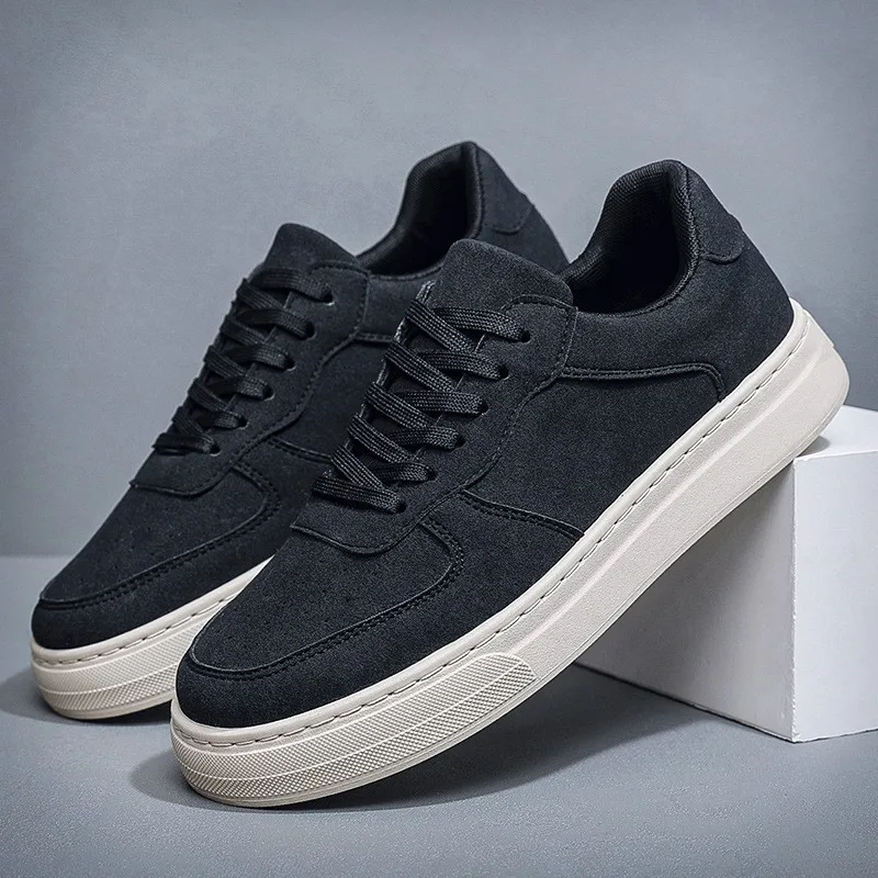 New Breathable Little White Shoes Men's Trend Everything Inside Heightener Sports Shoes Casual Running Daddy Shoes