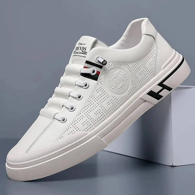 New Arrival Men's Casual Sports Shoes Comfortable Breathable Fashion Design with Genuine Leather Lining PVC Insole Walk Style
