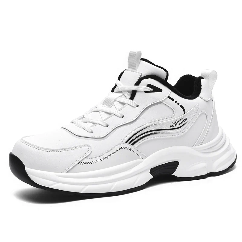 2025 Brand Logo Custom Large Size US 13 14 EU 47 48 Man Sports Sneakers Blank Leather Winter Warm Walking Running Shoes for Men