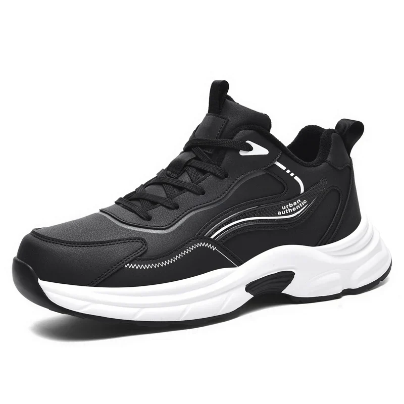 2025 Brand Logo Custom Large Size US 13 14 EU 47 48 Man Sports Sneakers Blank Leather Winter Warm Walking Running Shoes for Men