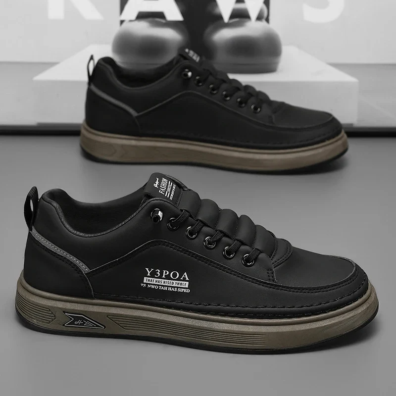 Y Men's Shoes New Breathable Little White Shoes Trendy and Versatile One-footed Street Athleisure Board Shoes