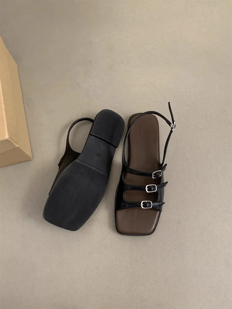 New Mid Heeled Sandals for Women, Summer Fish Mouth Covers, Thick Heels, High Heels, Simple Color Style