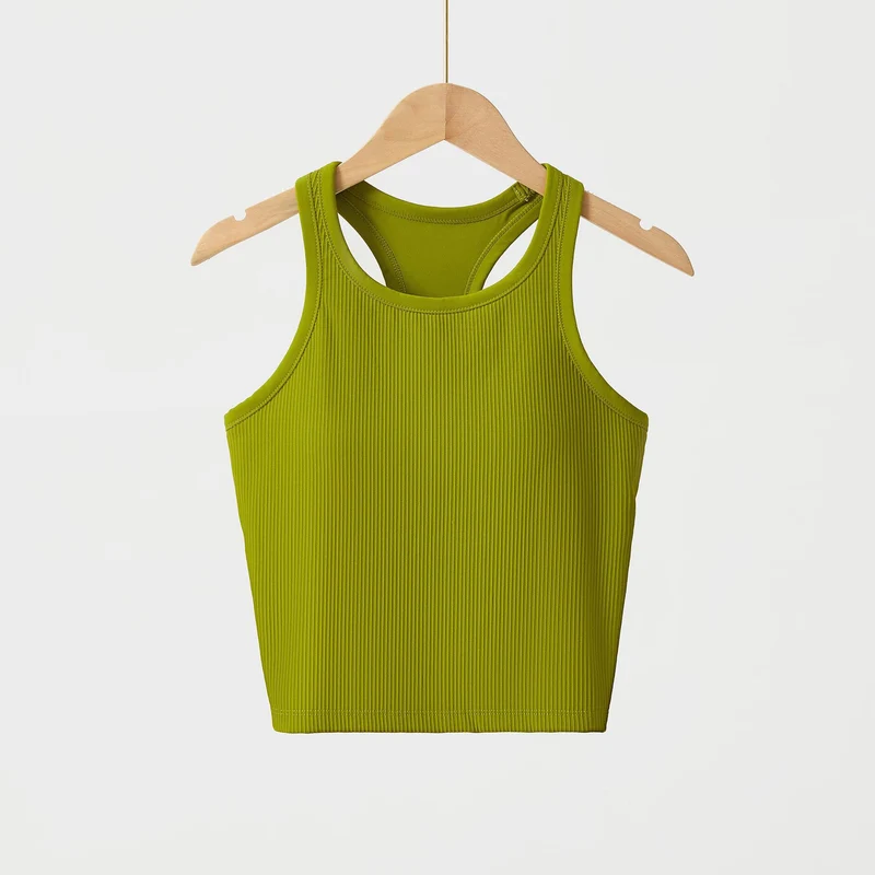 Original ebb yoga vest women's I-character sports outer wear tight quick-drying with chest pad running bra fitness upper