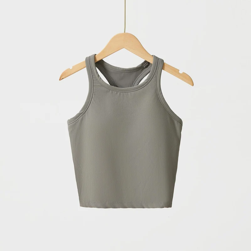 Original ebb yoga vest women's I-character sports outer wear tight quick-drying with chest pad running bra fitness upper