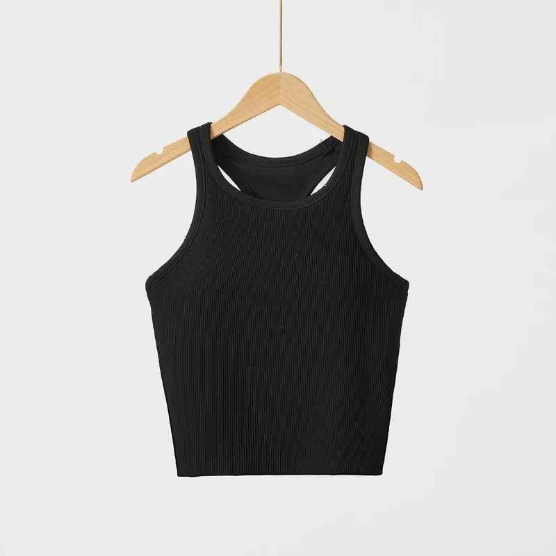 Original ebb yoga vest women's I-character sports outer wear tight quick-drying with chest pad running bra fitness upper