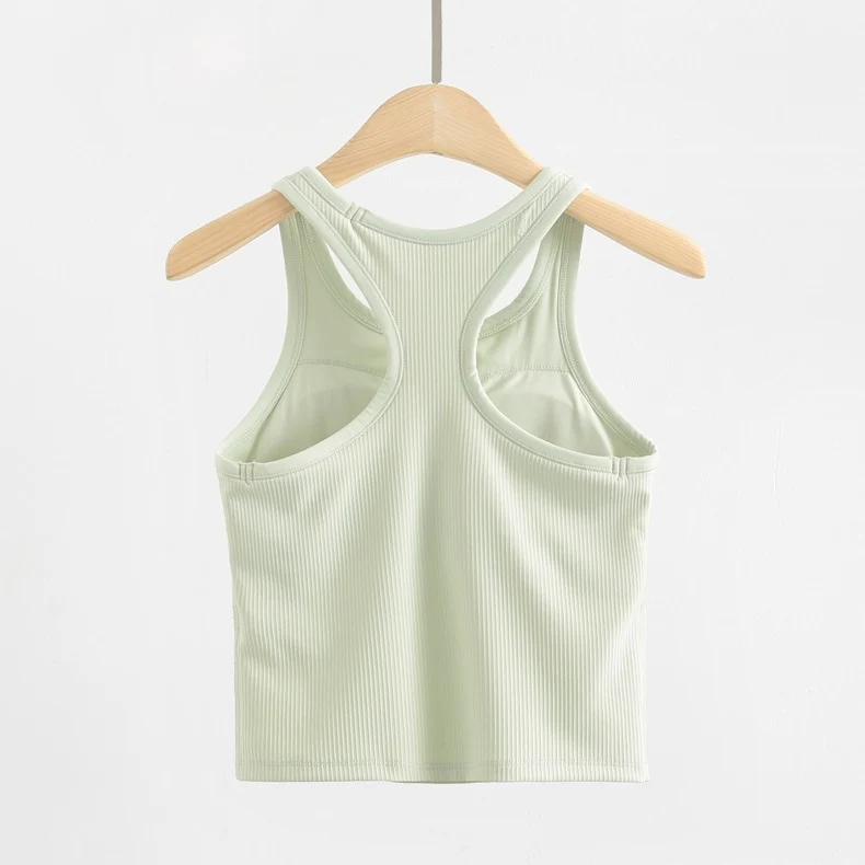 Original ebb yoga vest women's I-character sports outer wear tight quick-drying with chest pad running bra fitness upper