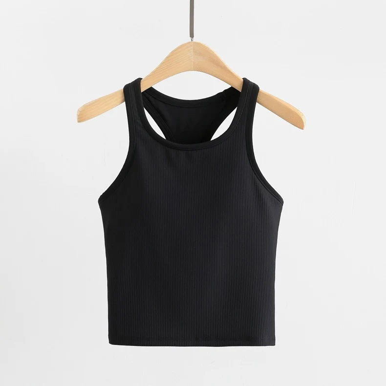 Original ebb yoga vest women's I-character sports outer wear tight quick-drying with chest pad running bra fitness upper