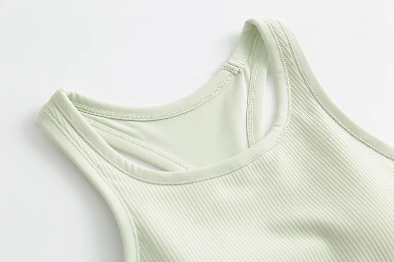 Original ebb yoga vest women's I-character sports outer wear tight quick-drying with chest pad running bra fitness upper