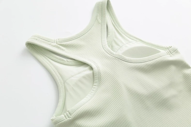 Original ebb yoga vest women's I-character sports outer wear tight quick-drying with chest pad running bra fitness upper