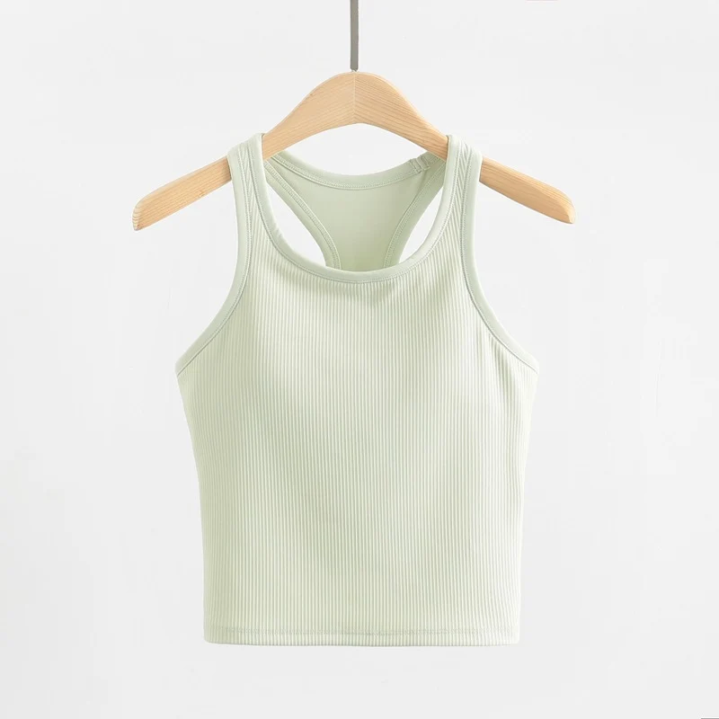 Original ebb yoga vest women's I-character sports outer wear tight quick-drying with chest pad running bra fitness upper
