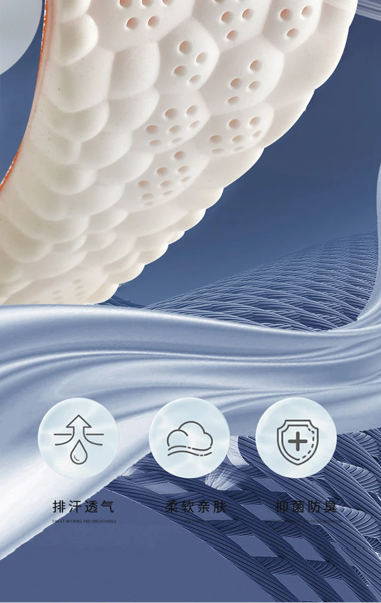 Super Soft Insoles That Feel Like Stepping on Shit, so You Won’T Get Tired after Standing for a Long Time, Thickeneded Massage for Men and Women, 4D Cloud Arch Support, Sports Shock Absorption and Sweat Absorption