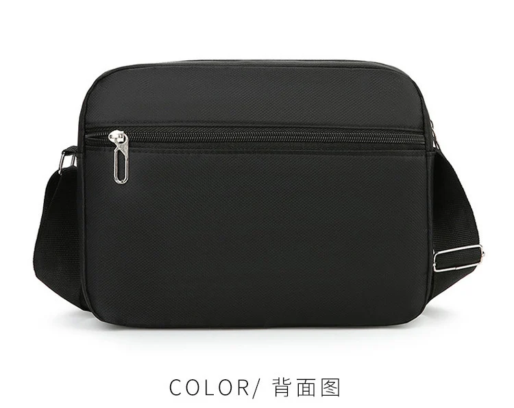 New Men's Coin Purse Casual Large Capacity Chest Bag Multi-layer Large Capacity Shoulder Bag Simple Solid Color Crossbody Bag